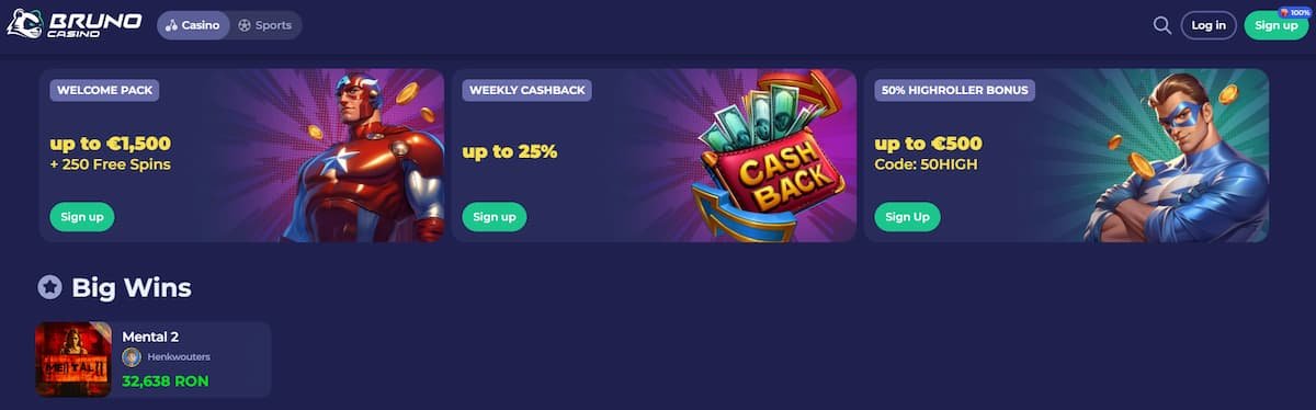 Bruno Casino pe scurt