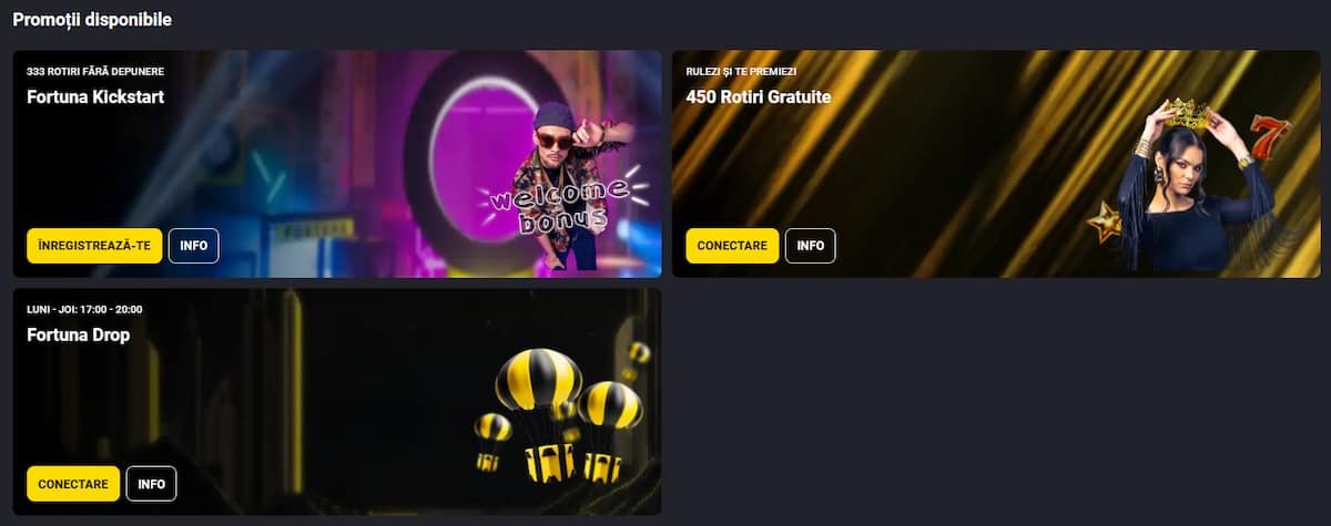Cele mai populare bonusuri la casino online Romania