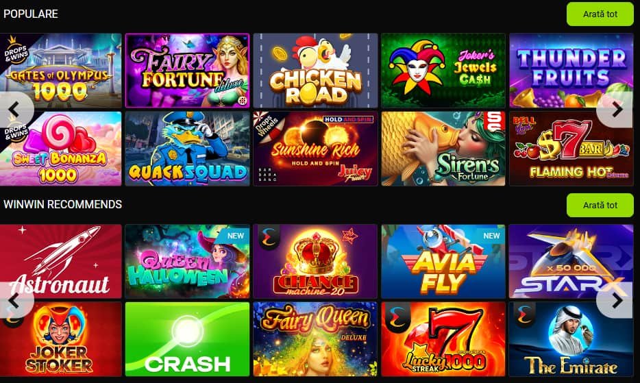 Jocuri la WinWin Casino – O Analiză a Ofertei