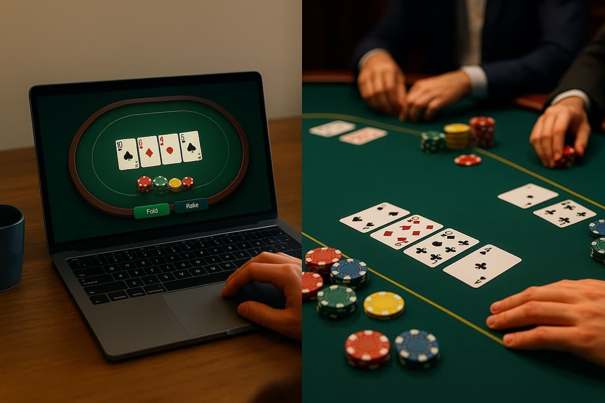 Poker Online vs Poker Live