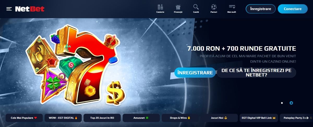 NetBet Casino – Peste 150 de Sloturi NetEnt și Promoții Săptămânale