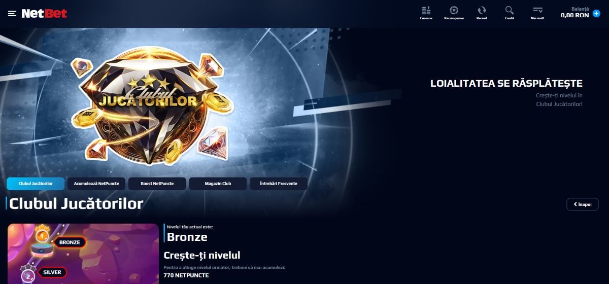 Program VIP & Loialitate (Players Club)