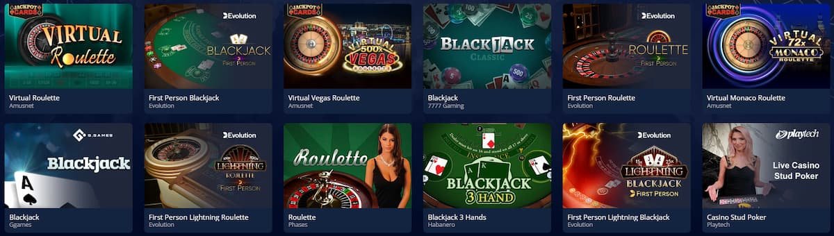 Mr Bit Casino - Jocuri de masă